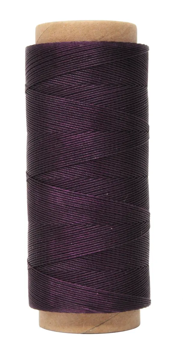 Mandala Crafts 200M 0.45mm Purple Round Waxed Thread for Leather Sewing | Waterproof, Heavy Duty, 219 Yards - view 7