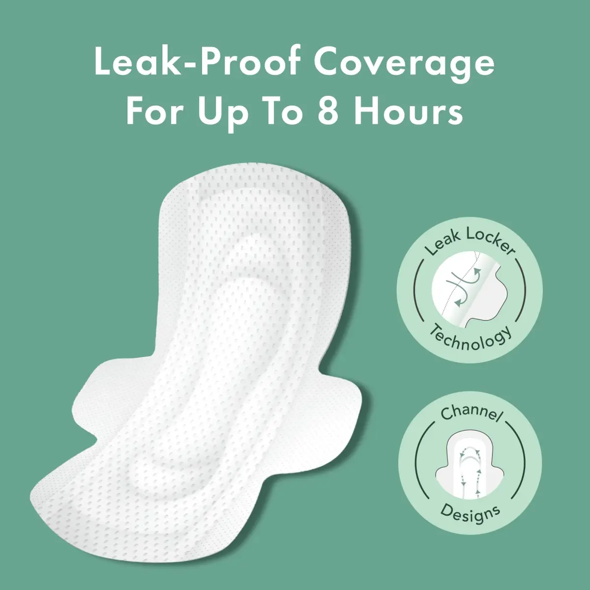 Rael Organic Cotton Cover Sanitary Pads, Moderate Absorbency, Regular, 28 Count | Hypoallergenic & Chlorine-Free - view 2
