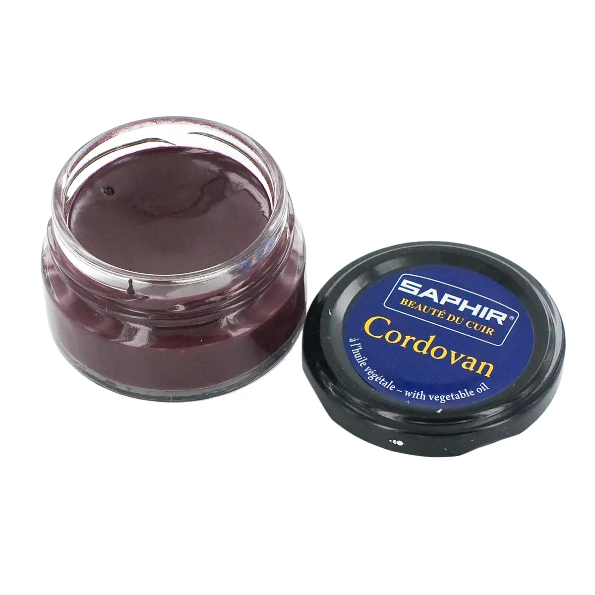Saphir Crème Cordovan Shoe Polish 50ml (1.69 Fl Oz) | Natural Formula for Cordovan Leather - view 2