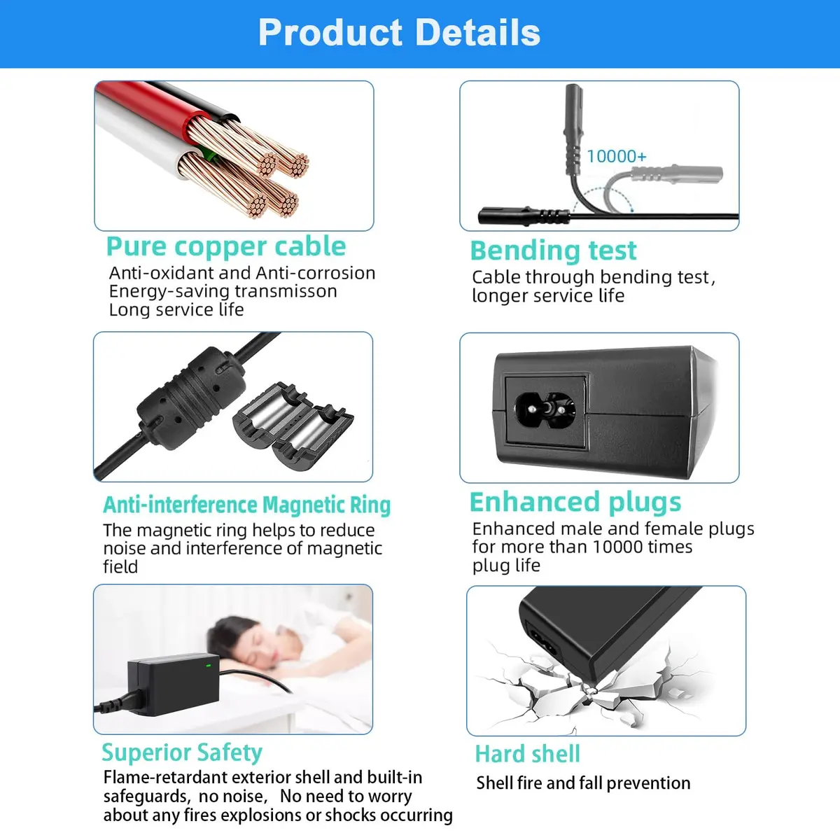 TKDY EN-EL14 Dummy Battery EH-5 Power Adapter EP-5A DC Coupler for Nikon D5600 D5500 D5300 D5200 D5100 D3100 D3200 D3300 D3400 Df P7000 P7100 P7700 P7800 Cameras | Continuous Power for Studio Photography - view 6