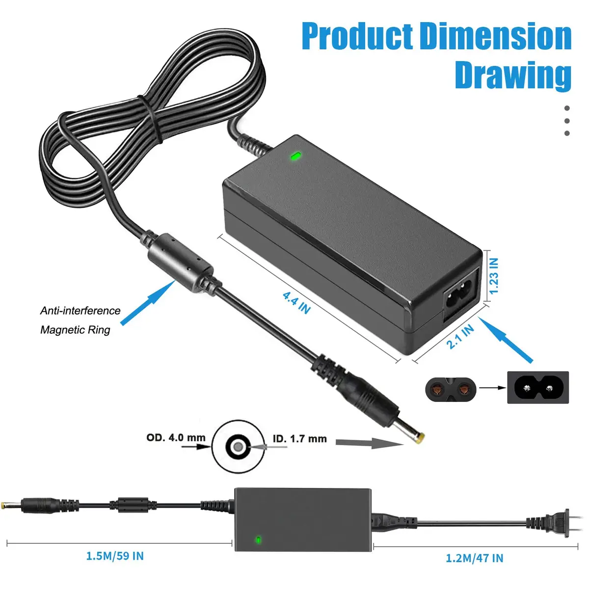 TKDY EN-EL14 Dummy Battery EH-5 Power Adapter EP-5A DC Coupler for Nikon D5600 D5500 D5300 D5200 D5100 D3100 D3200 D3300 D3400 Df P7000 P7100 P7700 P7800 Cameras | Continuous Power for Studio Photography - view 8