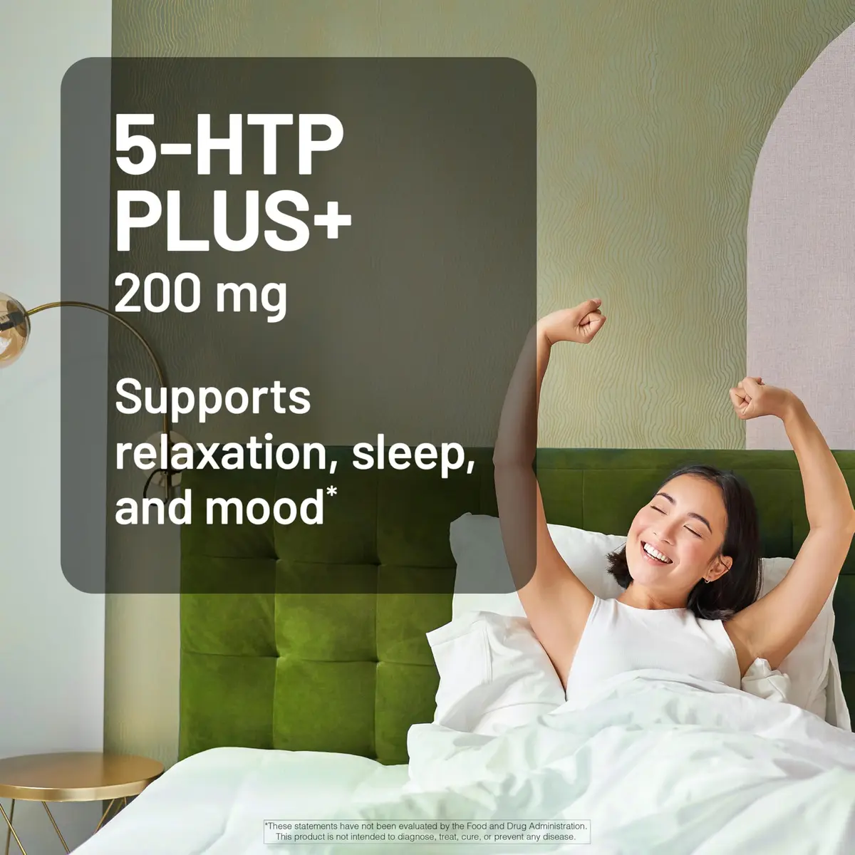 NatureWise 5-HTP 200mg Supplement, Mood & Sleep Support, 60 Vegan Capsules | Vegan, Plant-Based, USA Sourced - view 2