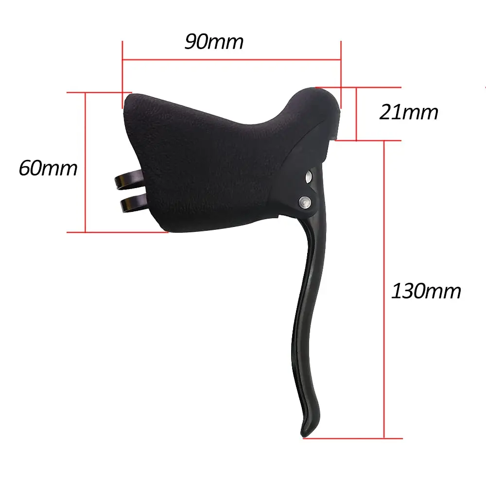 UPANBIKE Bike Drop Handlebar Brake Levers Set 23.8mm – 24.2mm | Ergonomic Forged Aluminium - view 2
