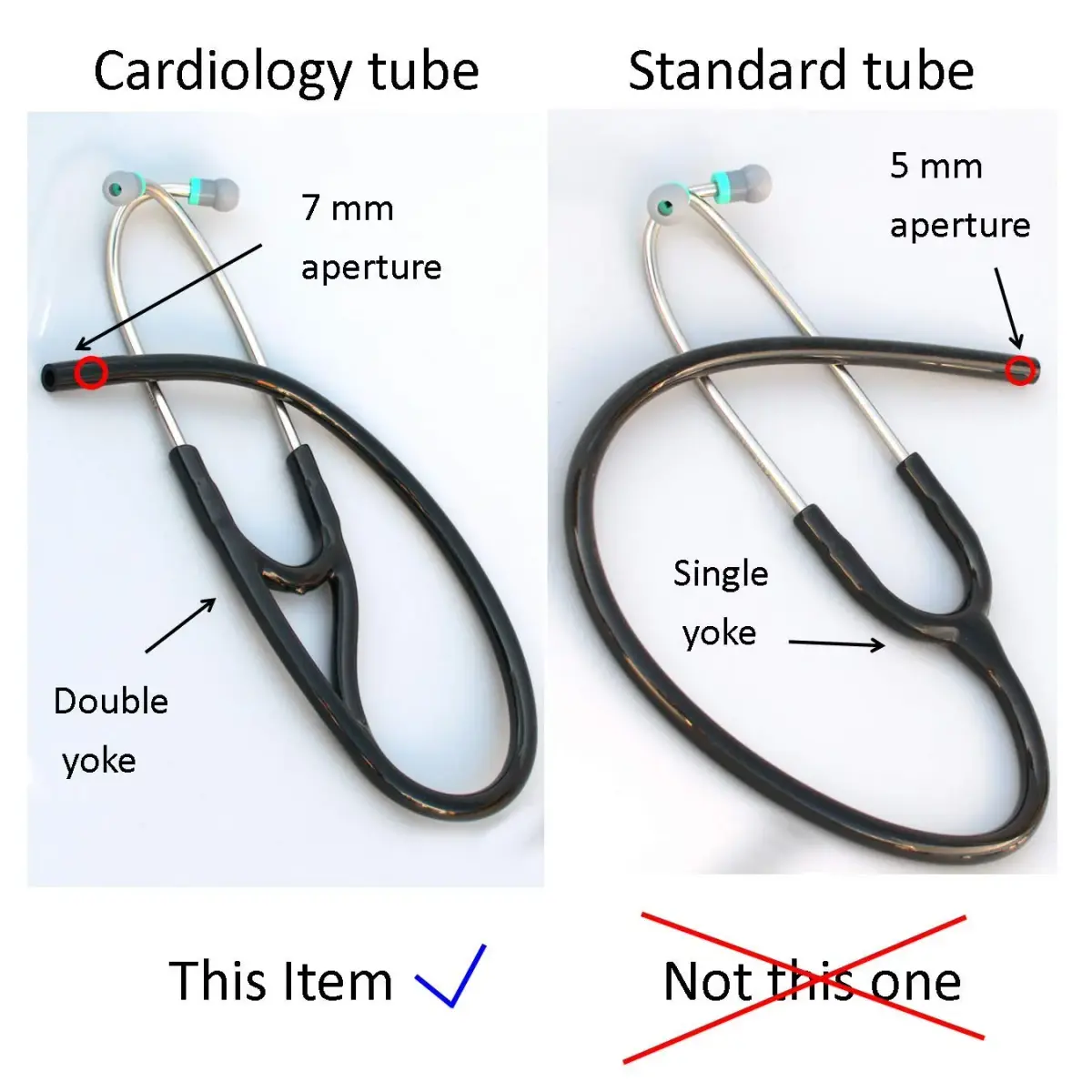 CardioTubes Pink Stethoscope Tubing Kit for Littmann Master Cardiology & Cardiology III (7mm Binaurals) | Durable, Latex-Free Replacement - view 3