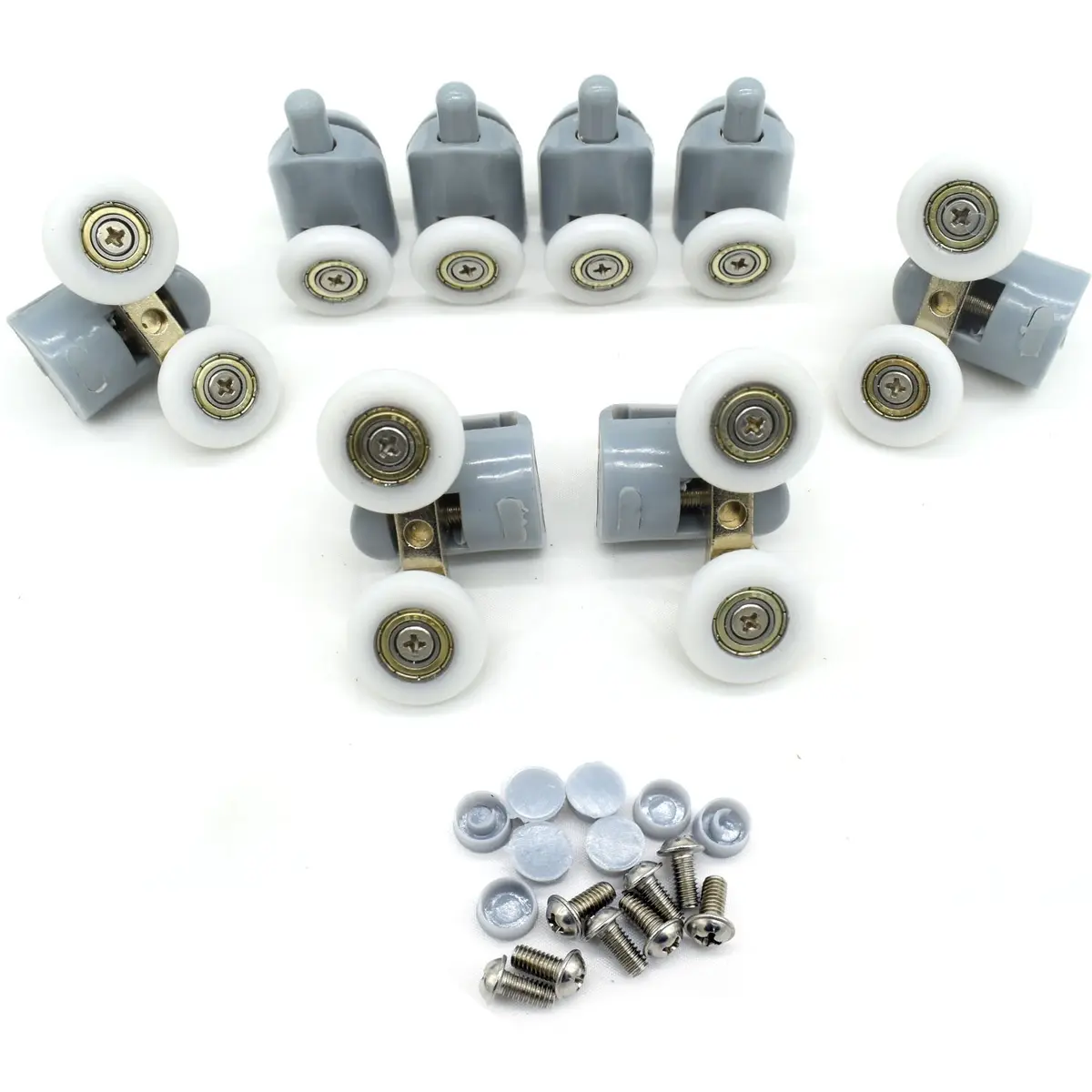YUANQIAN Shower Door Rollers 22mm Diameter | Replacement Parts for Curved & Flat Showers - view 2