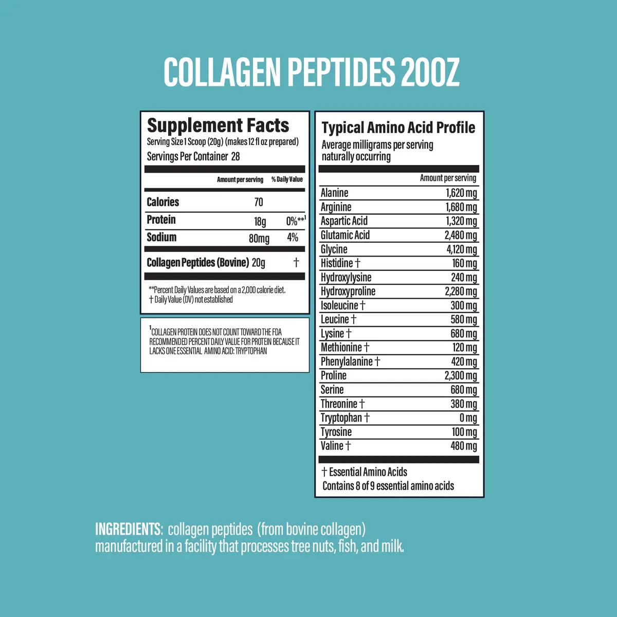 BUBS Naturals Collagen Peptides Powder, Unflavored 1.25 lb | Supports Hair, Skin & Joints - view 4