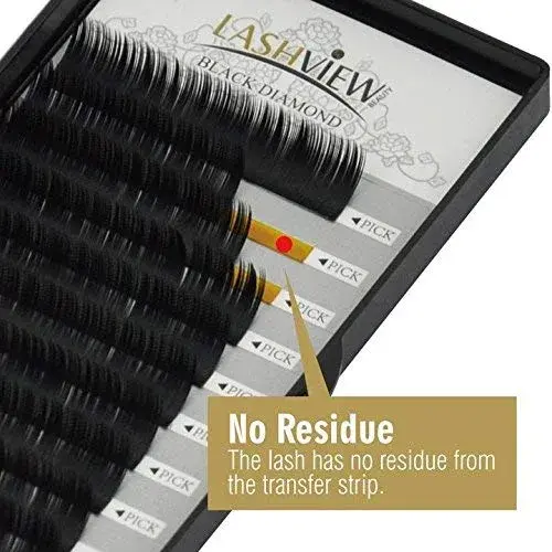 LASHVIEW FLAT 0.20C 10D D Curl 0.07mm 13mm Faux Mink Premade Volume Eyelash Extensions - 1 Count - view 4