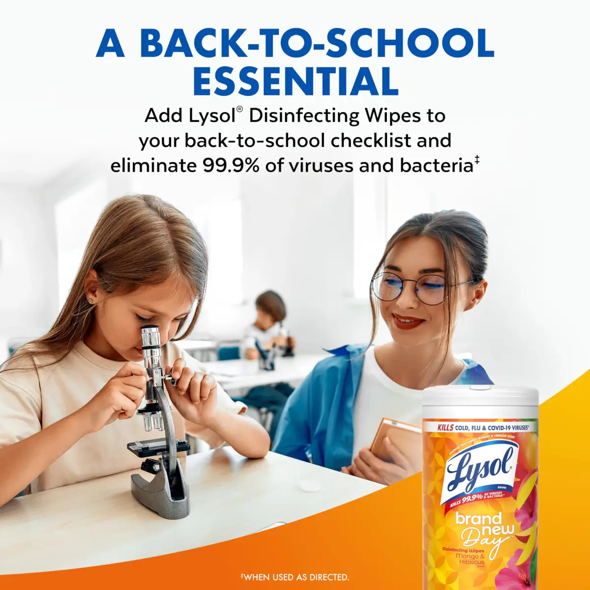 Lysol Disinfecting Wipes Multi-Surface Cleaner Mango 80 ct | Kills 99.9% of Viruses & Bacteria - view 9