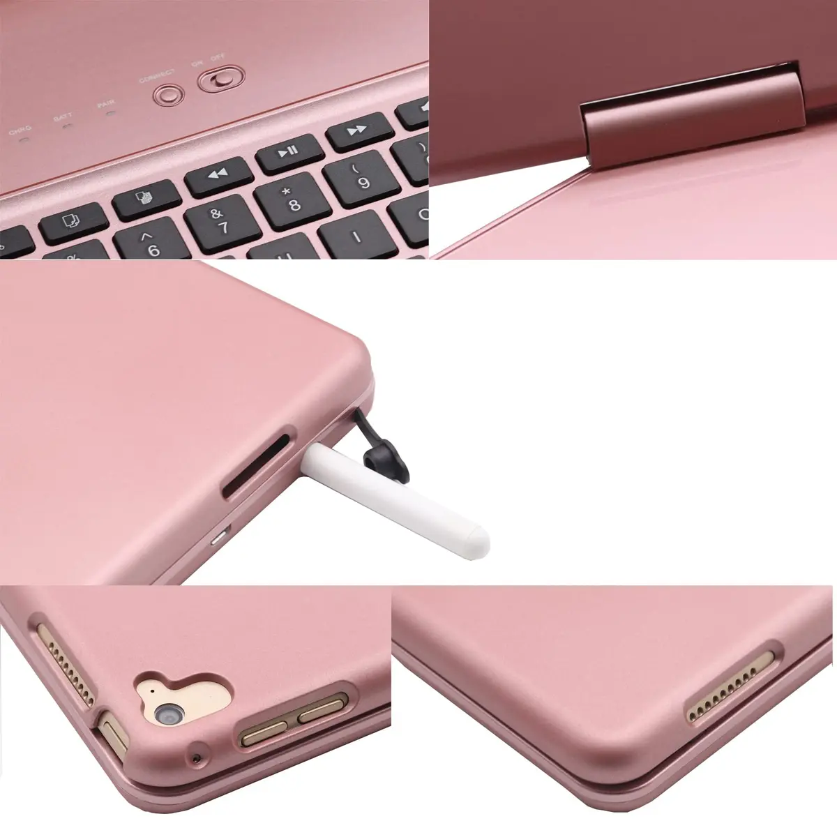 LENRICH Keyboard Case for iPad Pro 12.9 2017 2nd & 2015 1st Gen | 360° Rotatable Smart Keyboard - view 3