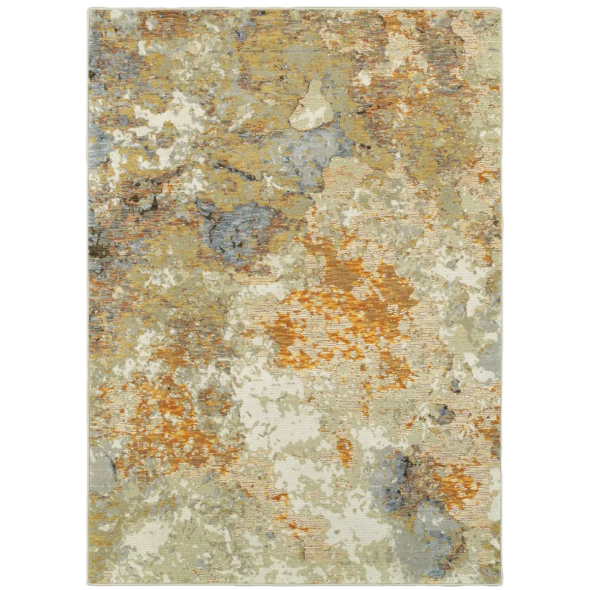 Oriental Weavers Evolution Area Rug 5' x 8' | Gold/Beige Natural Landscape Design - main product image