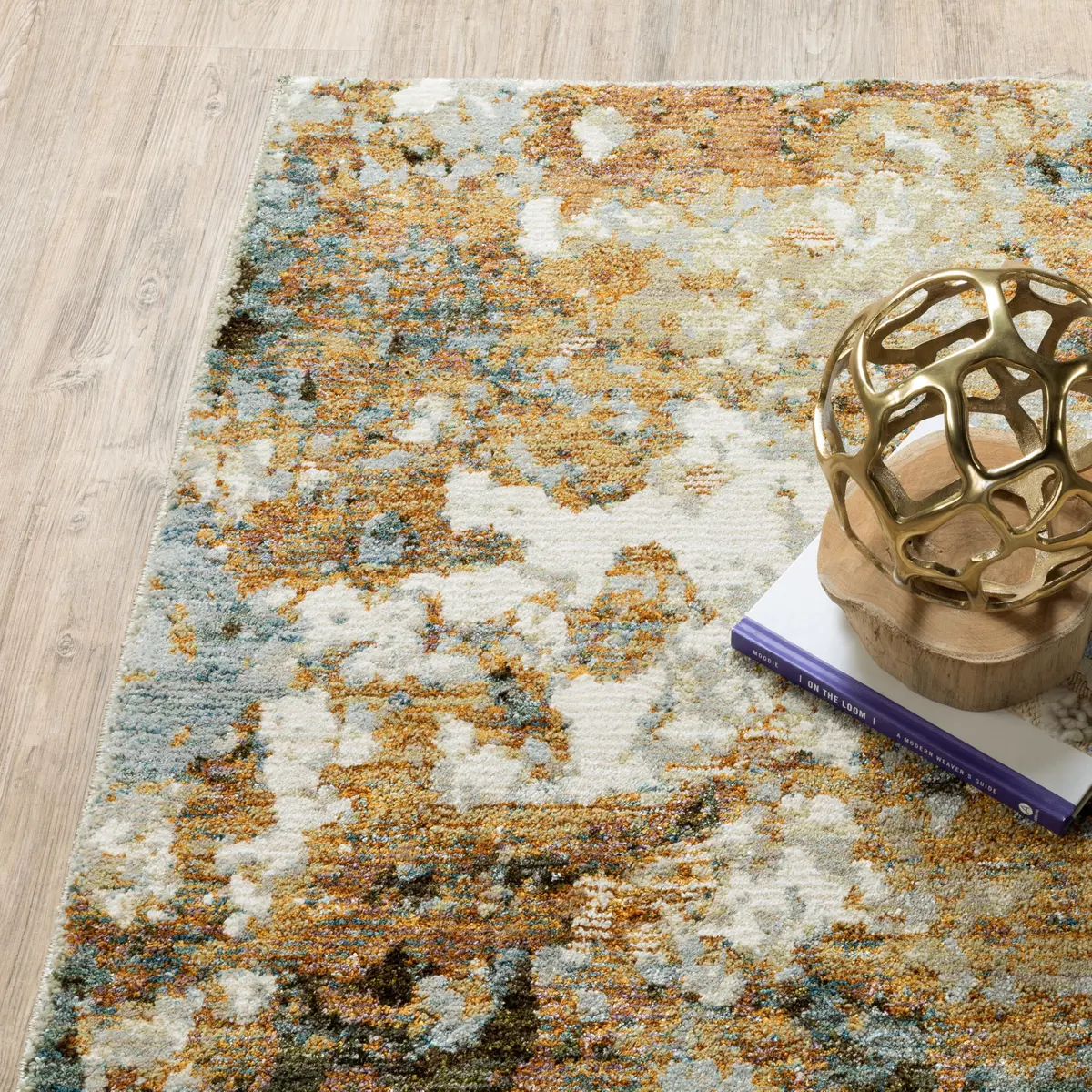 Oriental Weavers Evolution Area Rug 5' x 8' | Gold/Beige Natural Landscape Design - view 9