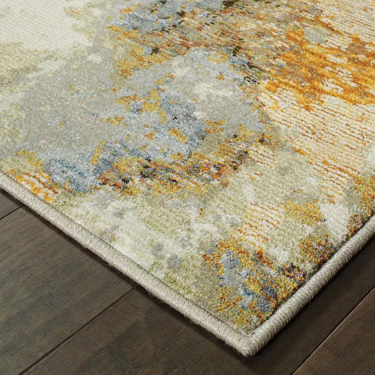 Oriental Weavers Evolution Area Rug 5' x 8' | Gold/Beige Natural Landscape Design - view 3