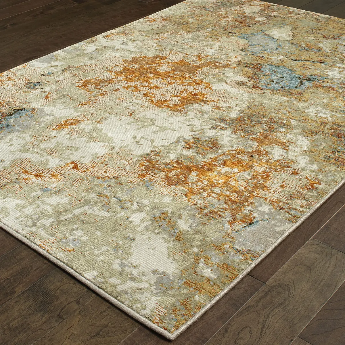 Oriental Weavers Evolution Area Rug 5' x 8' | Gold/Beige Natural Landscape Design - view 4