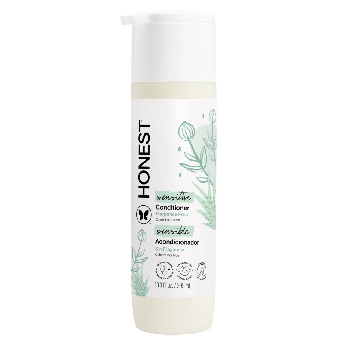 The Honest Company Fragrance-Free Conditioner 295ml (10 fl oz) | Hypoallergenic & Tear-Free for All Hair Types - main product image
