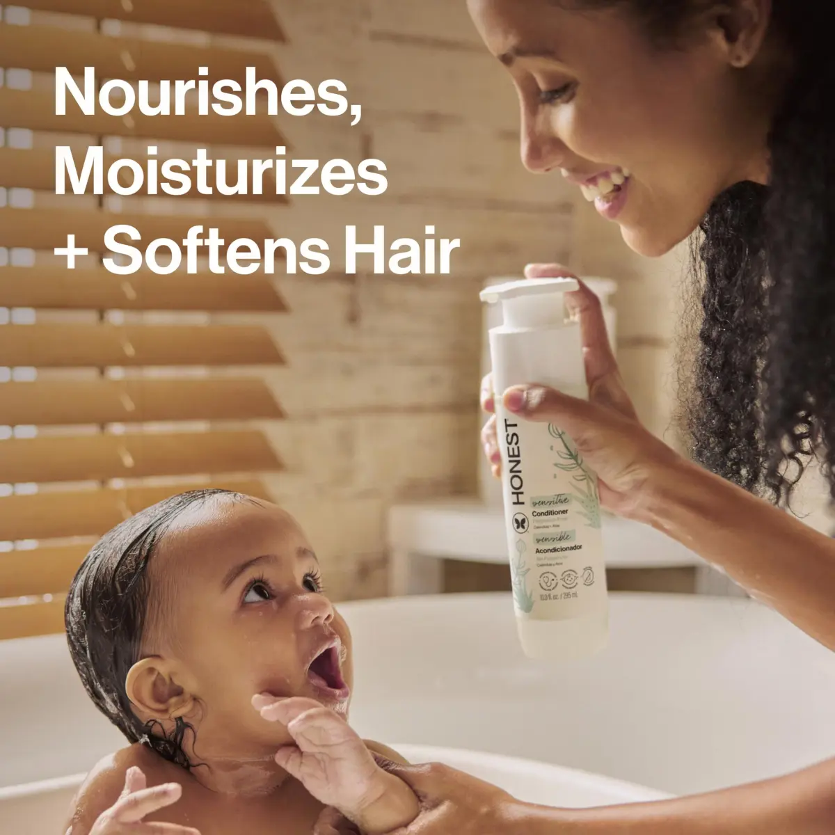 The Honest Company Fragrance-Free Conditioner 295ml (10 fl oz) | Hypoallergenic & Tear-Free for All Hair Types - view 3