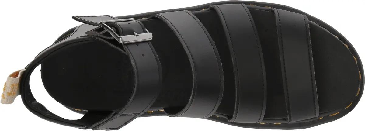 Dr. Martens Vegan Blaire Black Felix Rub Off/Black Soft Pu UK 9 (US Women's 11) M | Vegan Platform Wedge Sandal - view 4