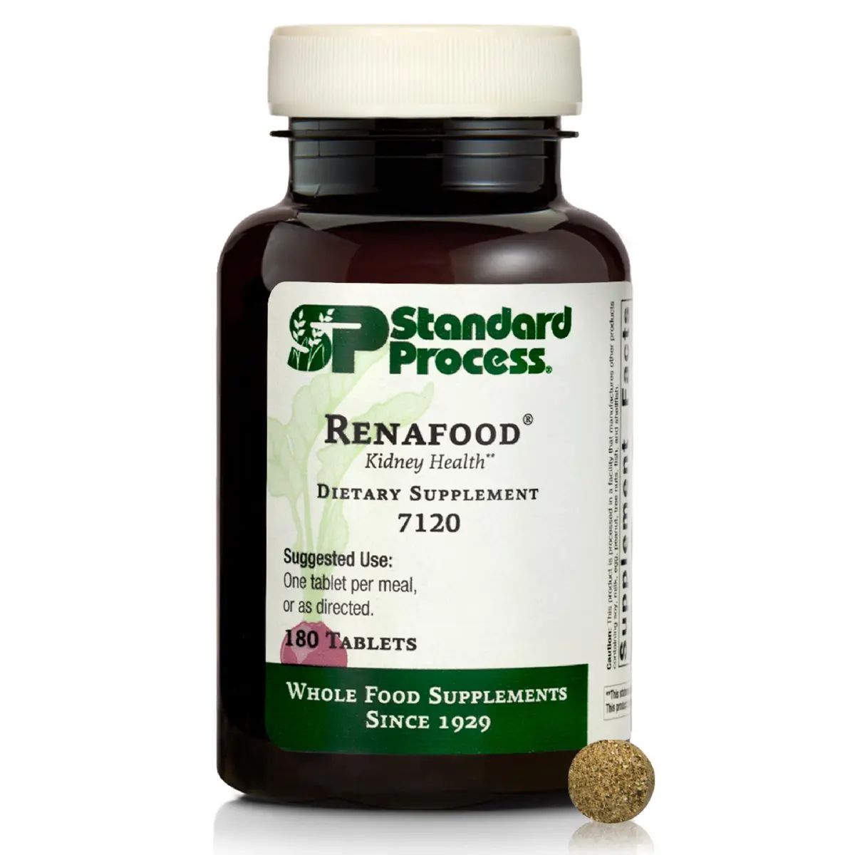 Standard Process Renafood Kidney Support Supplement 180 Tablets | Whole Food-Based Kidney Nutrition - main product image