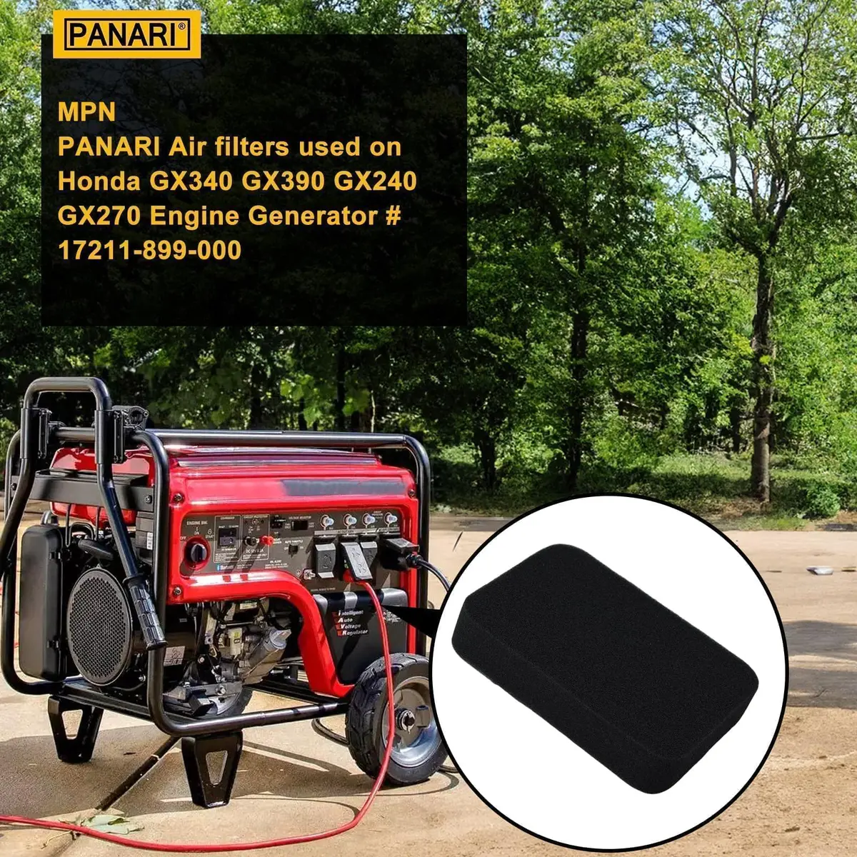Panari EB3500 Air Filter for Honda EB5000 EB6500 EB5000X GX240 8HP GX270 9HP GX340 11HP GX390 13HP | Engine Part - view 2