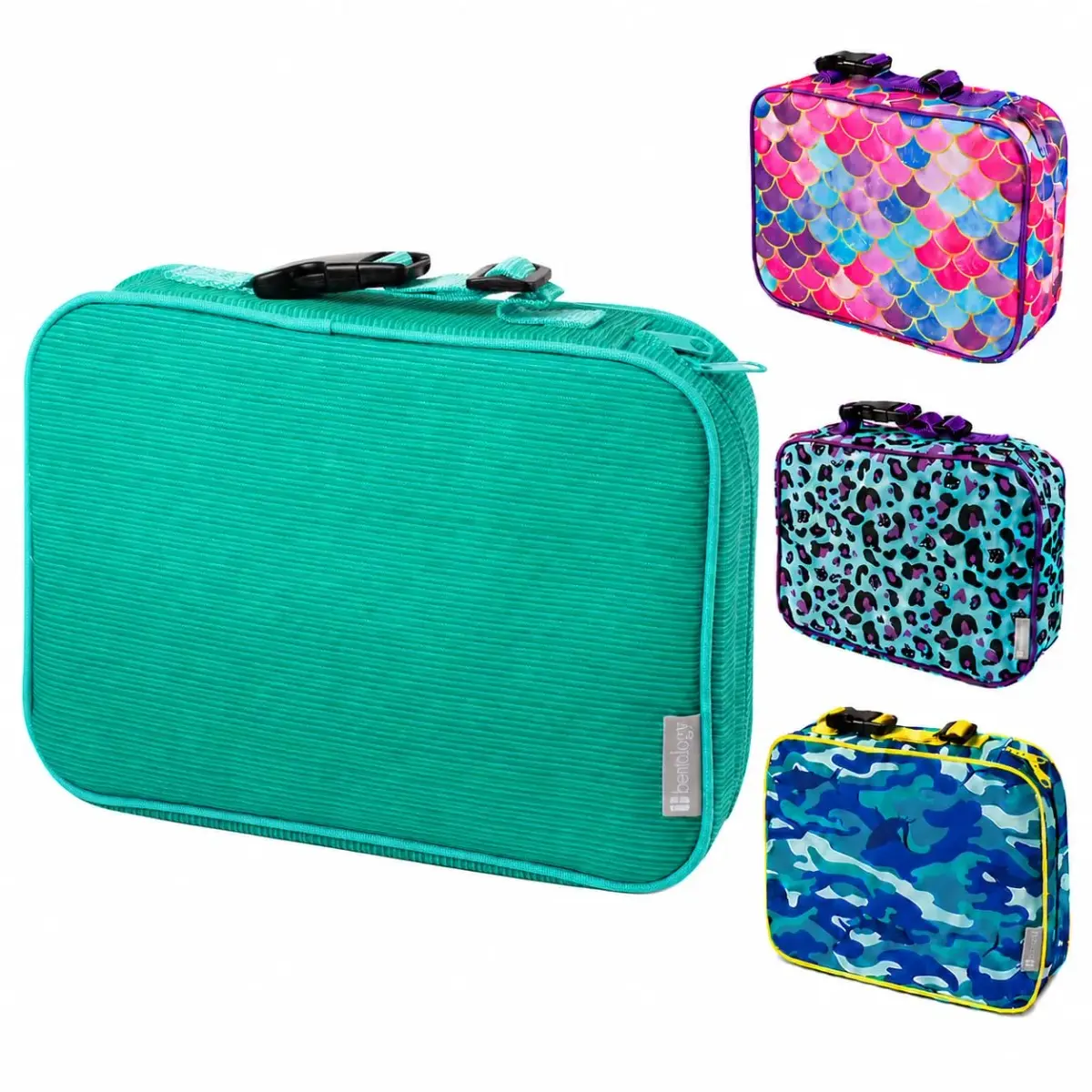 Bentology Kids Insulated Lunch Box for School with Reinforced Support Frame, 240 cu in (10 x 8 x 3 inches) - main product image