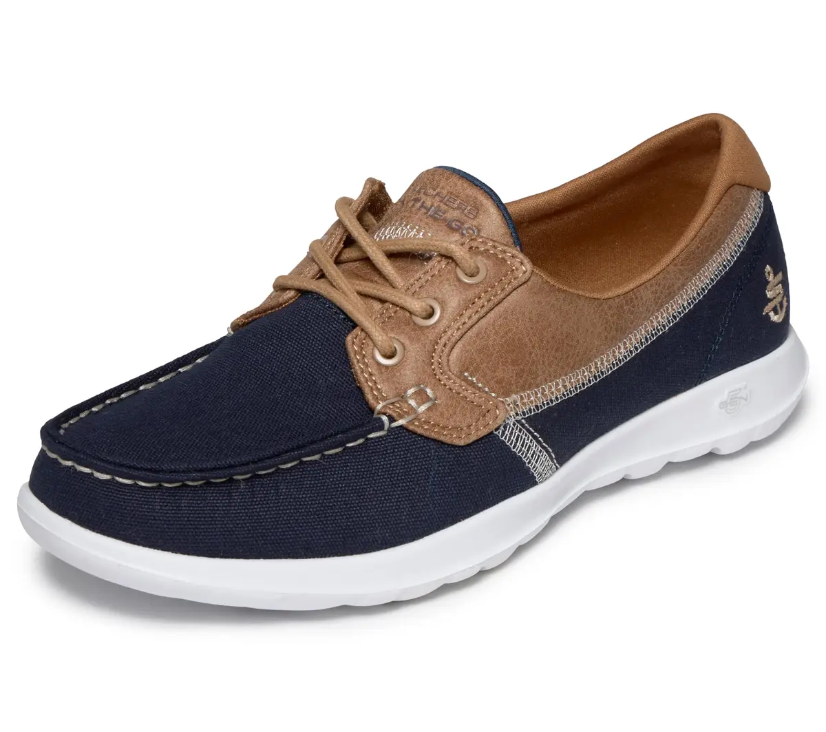 Skechers Performance Women's Go Walk Lite 15430 Wide Boat Shoe Navy 2cm (0.78in) - main product image