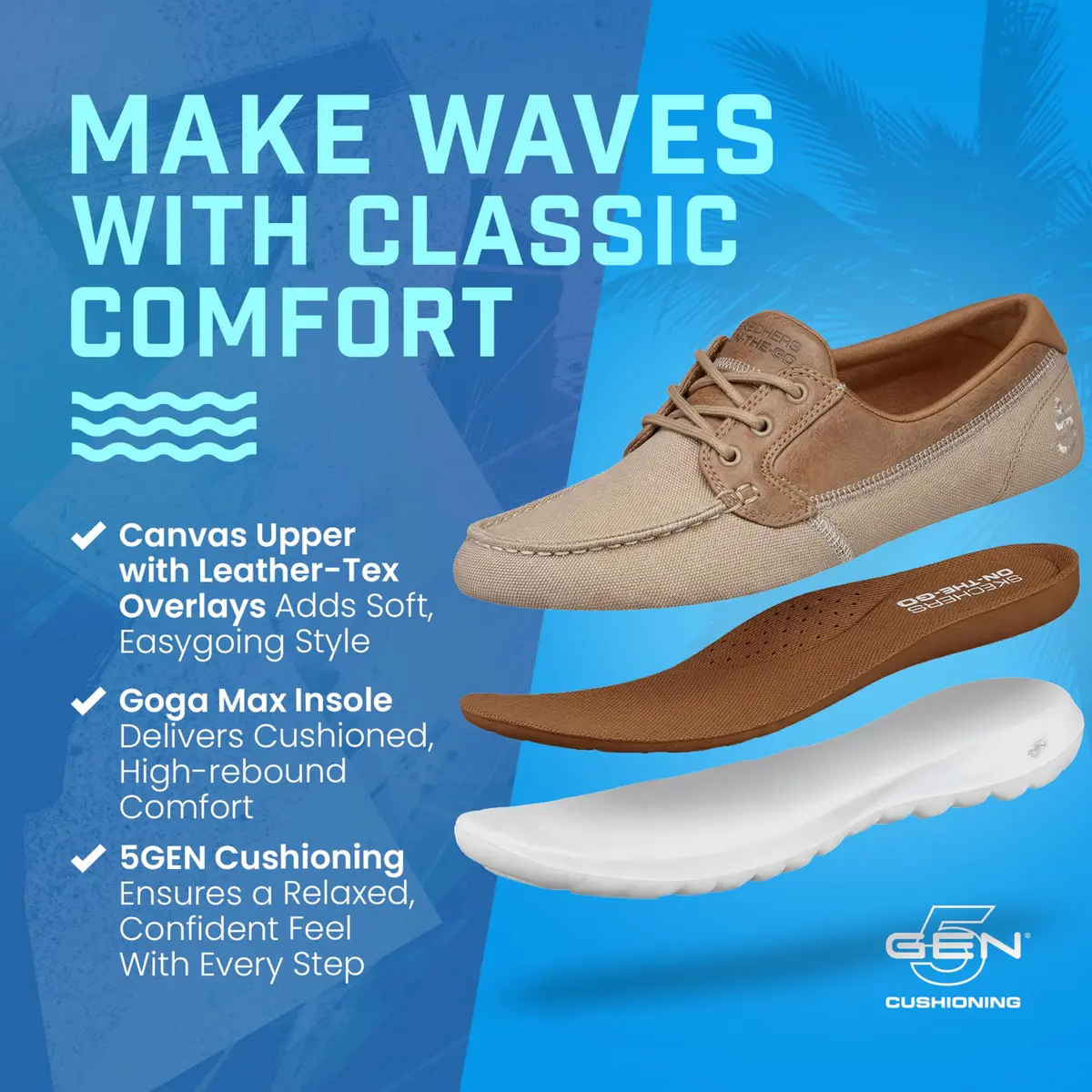Skechers Performance Women's Go Walk Coral Boat Shoe, 7 US | Lightweight, Breathable & Supportive - view 4