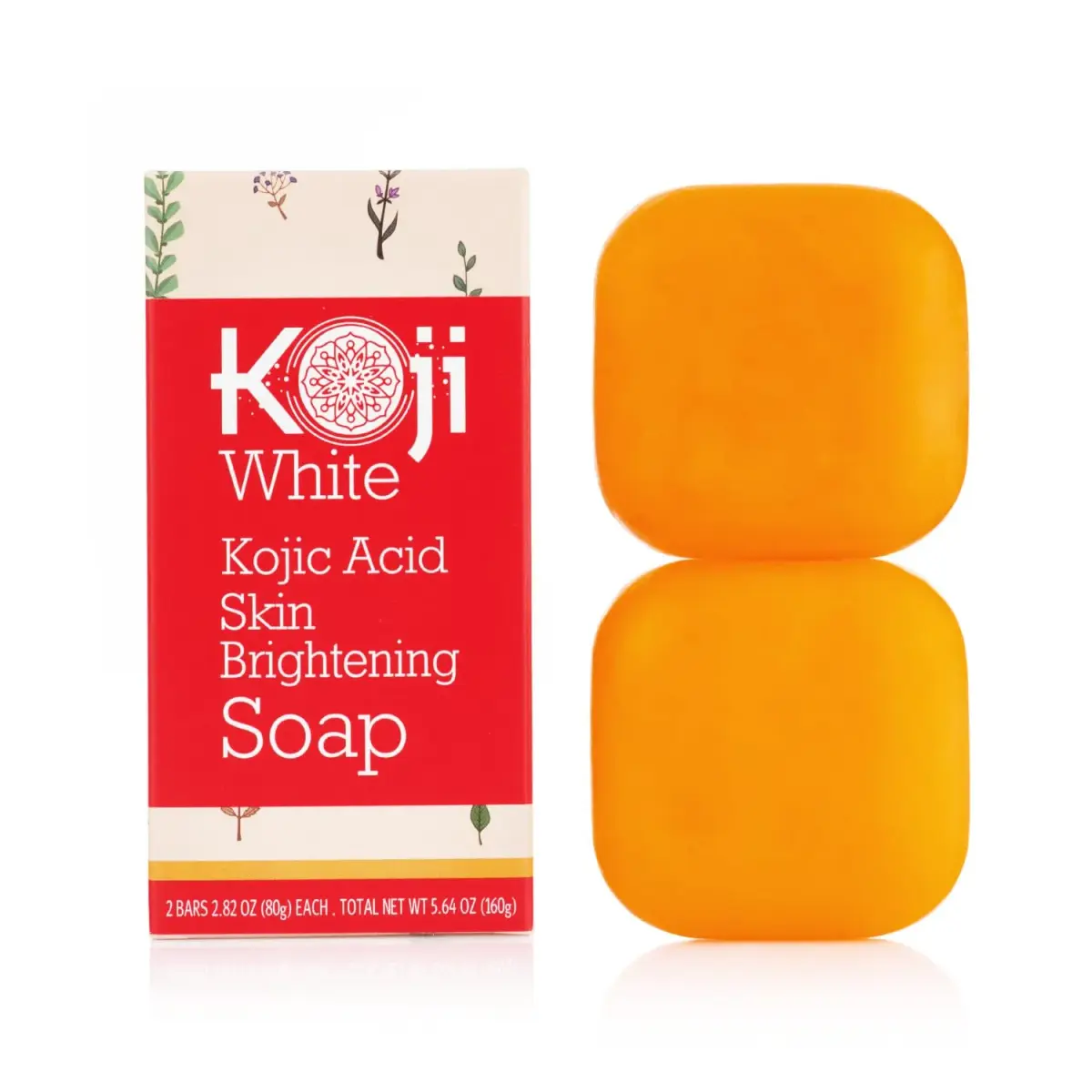 Koji White Pure Kojic Acid Soap Bar 160g (5.64 oz) | Gentle Brightening & Exfoliation with Vitamin C & Hyaluronic Acid - main product image
