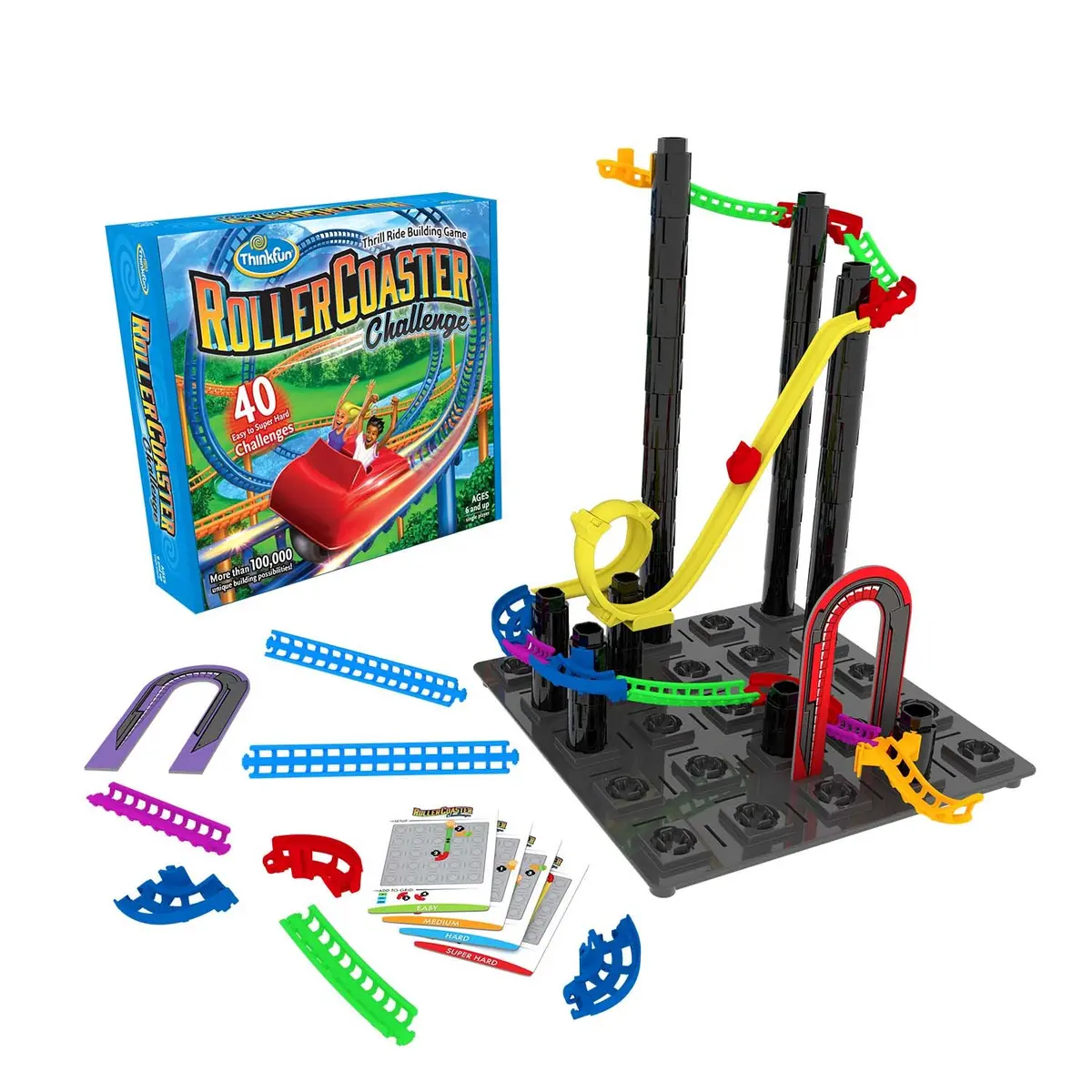 ThinkFun Roller Coaster Challenge STEM Toy and Building Game 29.5 cm (11.58 in) | TOTY Game of the Year Finalist - main product image