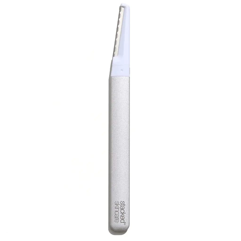 StackedSkincare Dermaplaning Tool, Reusable Facial Razor, Metal Handle | Gentle Skin Exfoliation - main product image