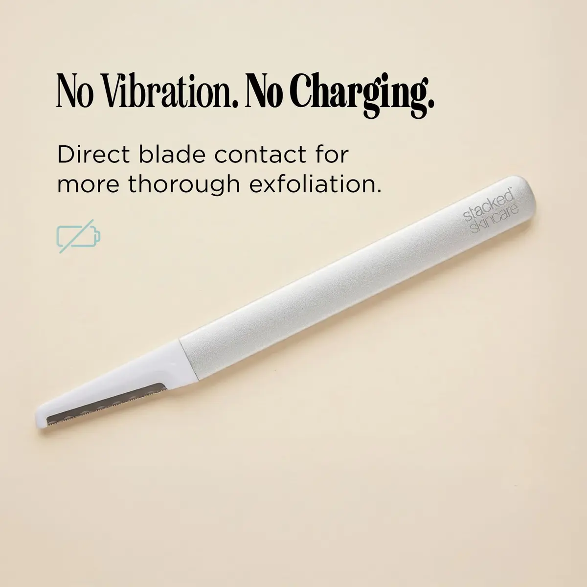 StackedSkincare Dermaplaning Tool, Reusable Facial Razor, Metal Handle | Gentle Skin Exfoliation - view 6