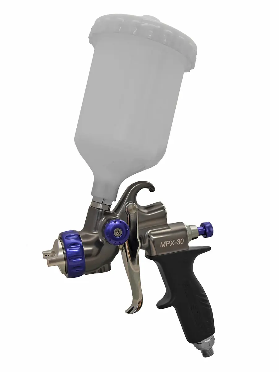 Fuji Spray Gravity MPX-30 Reduced Pressure Spray Gun | Stainless Steel, 600Cc Cup, Black - main product image