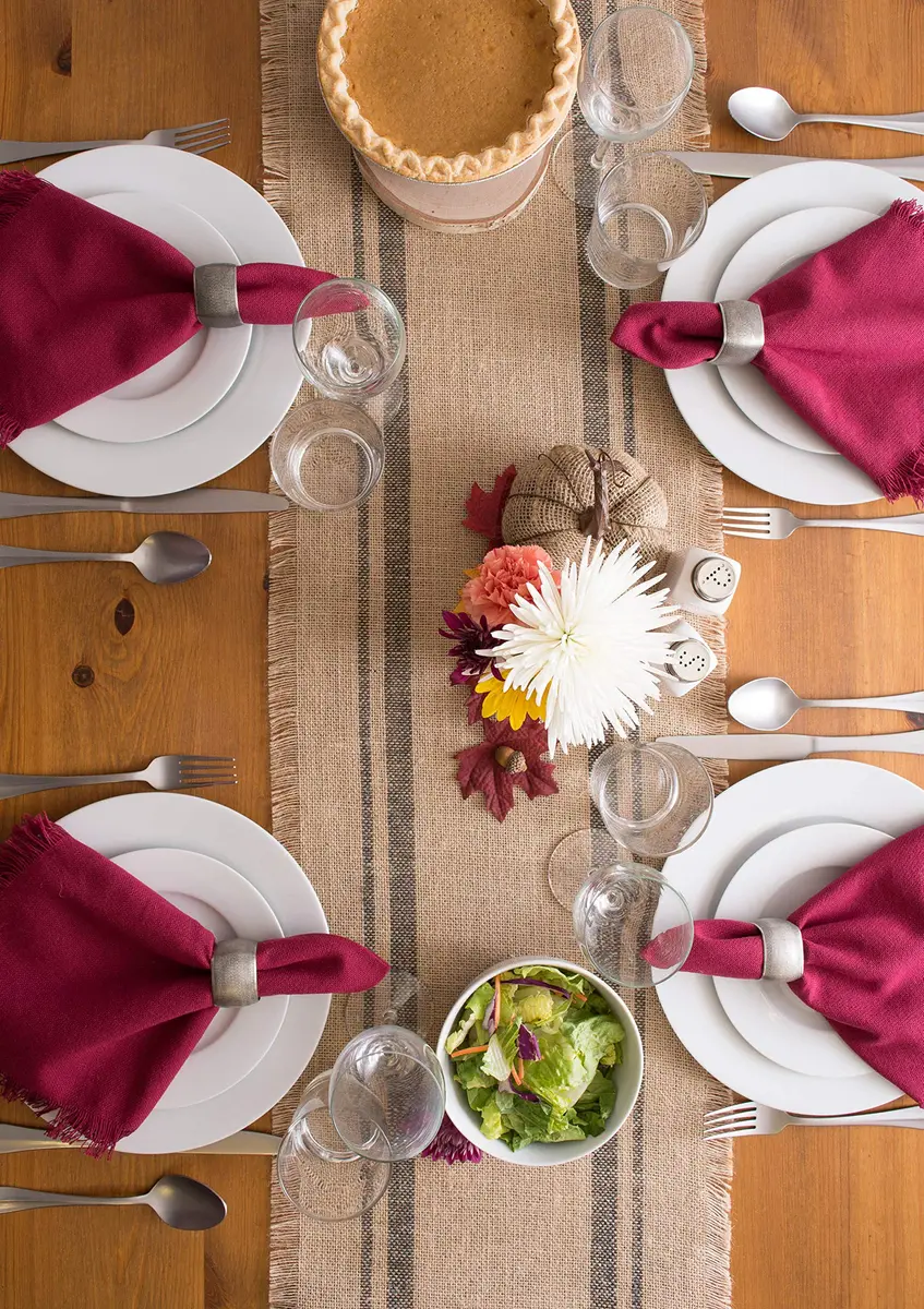 DII Silver 6 Count Napkin Ring Set | Modern Square Textured Design for Elegant Table Settings - view 7