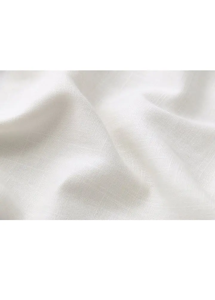 Minibee Women's Ethnic Cotton Linen Short Sleeves Tunic Dress, White, L | Stylish Boho Casual Wear - view 6