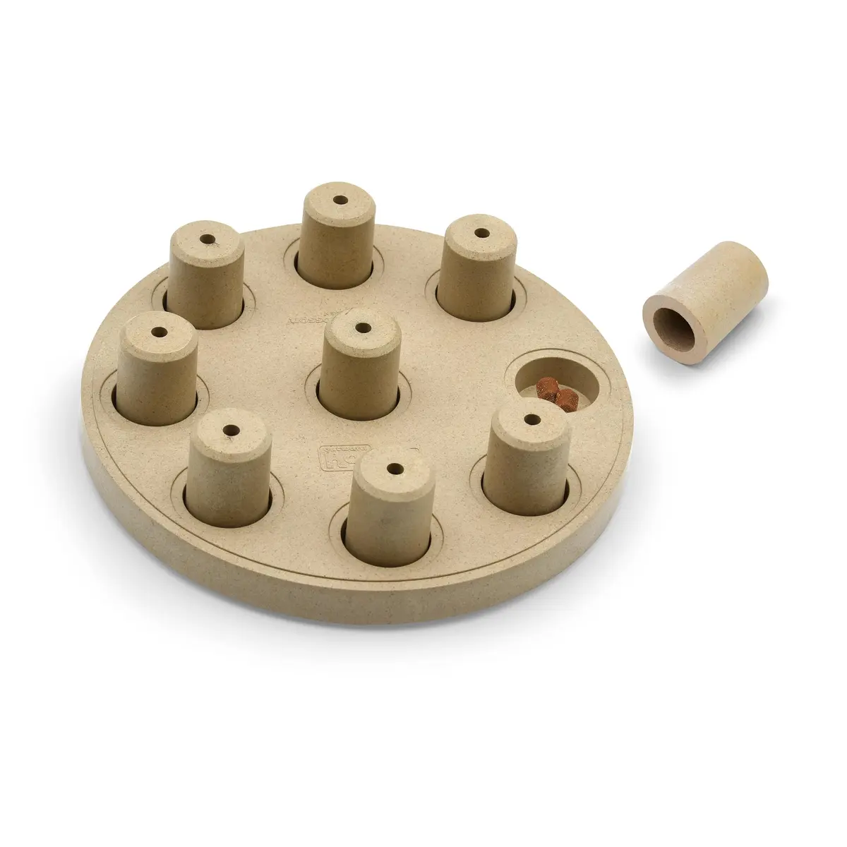 Outward Hound Dog Smart Treat Puzzle Level 1 Beginner Tan Composite | Mental Stimulation & Boredom Buster - main product image