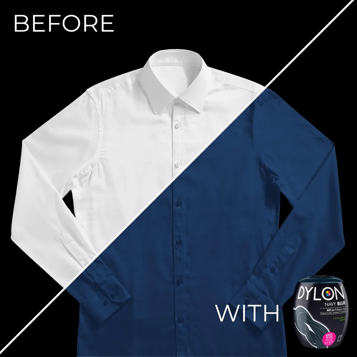 Dylon Machine Dye 350g Navy Blue | Vibrant, Washable & Eco-Friendly Fabric Dye for Natural & Synthetic Fibers - view 4