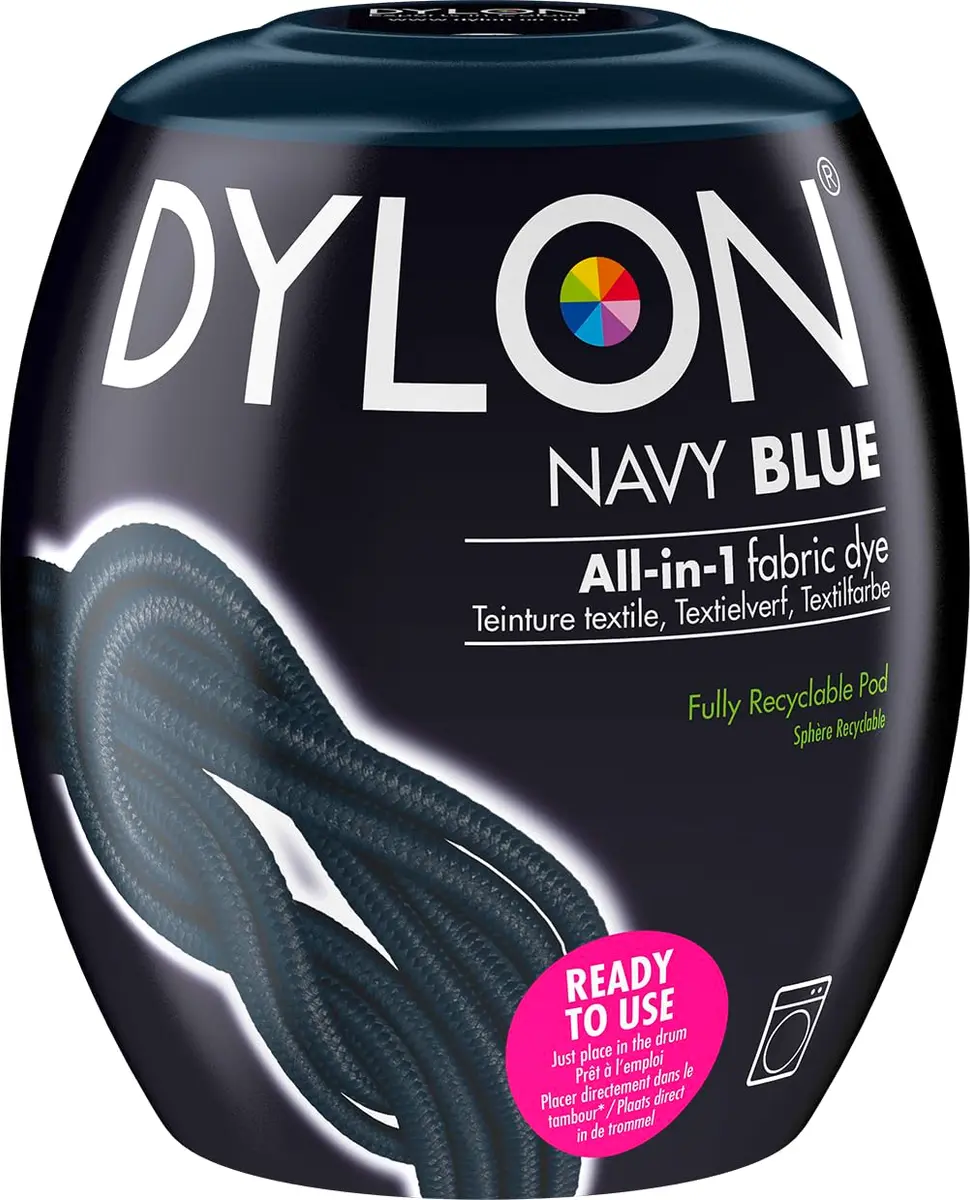 Dylon Machine Dye 350g Navy Blue | Vibrant, Washable & Eco-Friendly Fabric Dye for Natural & Synthetic Fibers - main product image