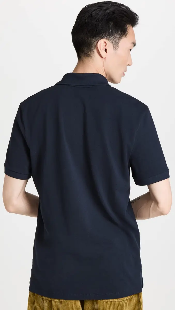 BOSS Pallas Polo Shirt, Dark Blue, XXL | Classic Regular Fit, Cotton, Short Sleeve - view 3