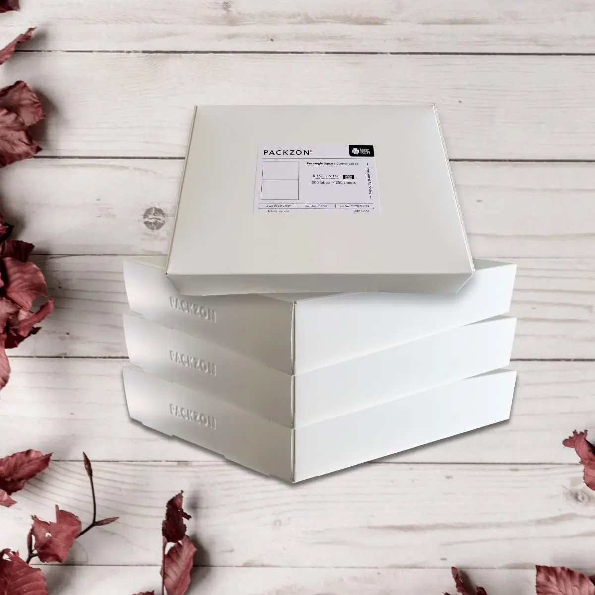 PACKZON Shipping Labels 8.5 x 11 Inches, White, 2000 Labels | Professional Grade, Smudge-Free - view 6