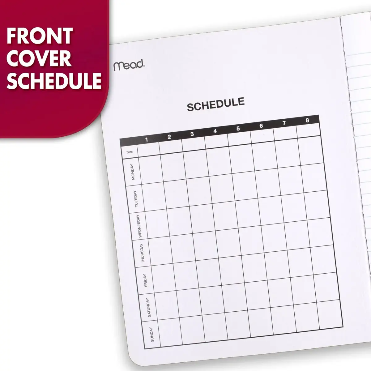 Mead Composition Notebook, Wide Ruled Paper, 7.5" x 9.75", 100 Sheets, Black Marble, 3 Pack | Classic Journaling & Note-Taking - view 4