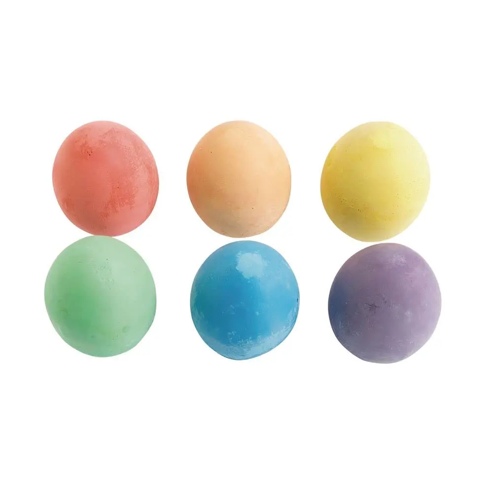 Colorations Chunky Chalk Eggs, Set of 18, 2 1/8 x 1 1/2 inches | Non-Toxic Sidewalk Chalk for Kids - view 5