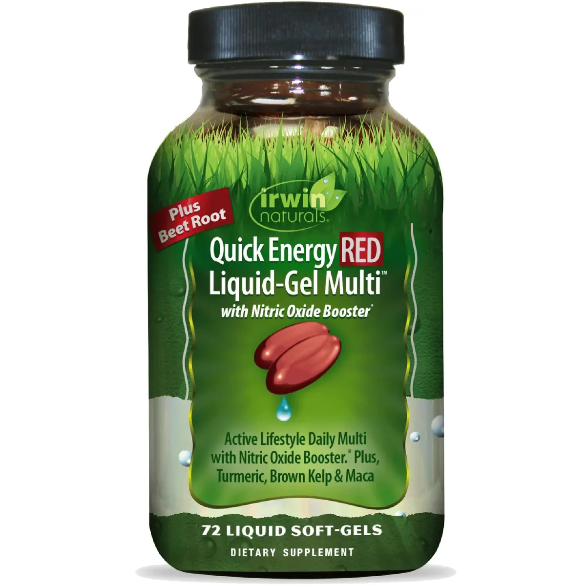 Irwin Naturals Quick Energy RED Active Lifestyle Multivitamin | Nitric Oxide Support & Botanicals - main product image