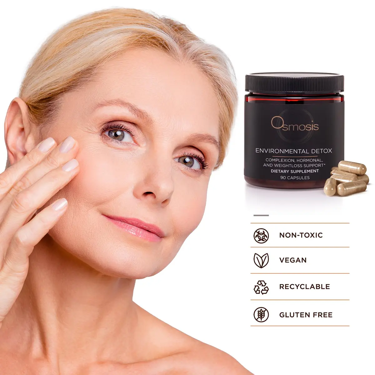 OSMOSIS Environmental Detox Supplement, Skin Clarity, 60 Count | Supports Hormone Balance & Skin Clarity - view 5