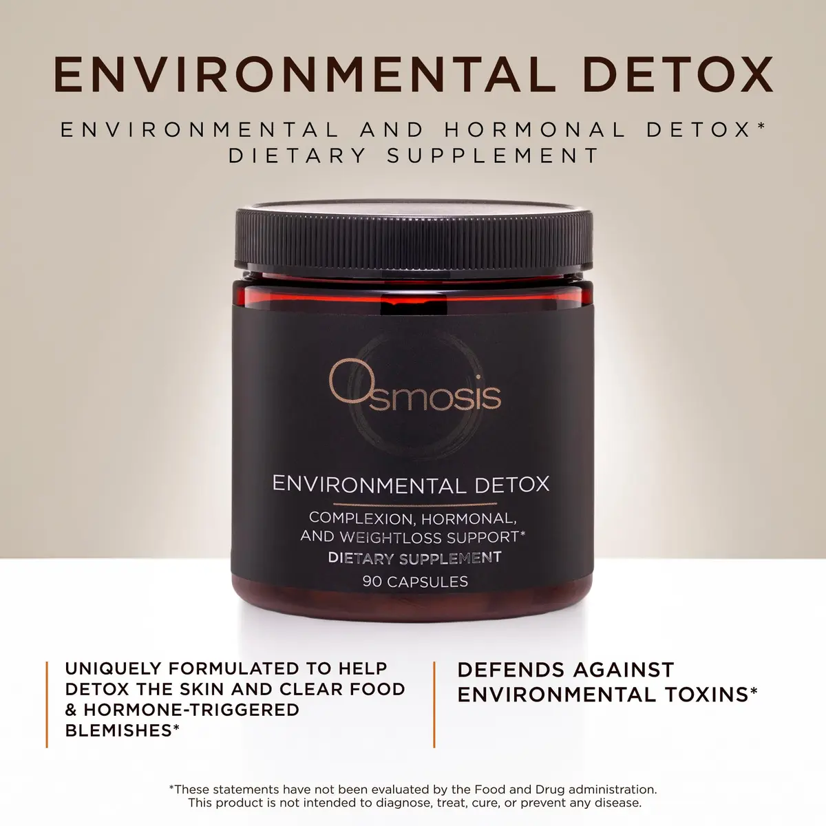 OSMOSIS Environmental Detox Supplement, Skin Clarity, 60 Count | Supports Hormone Balance & Skin Clarity - view 3