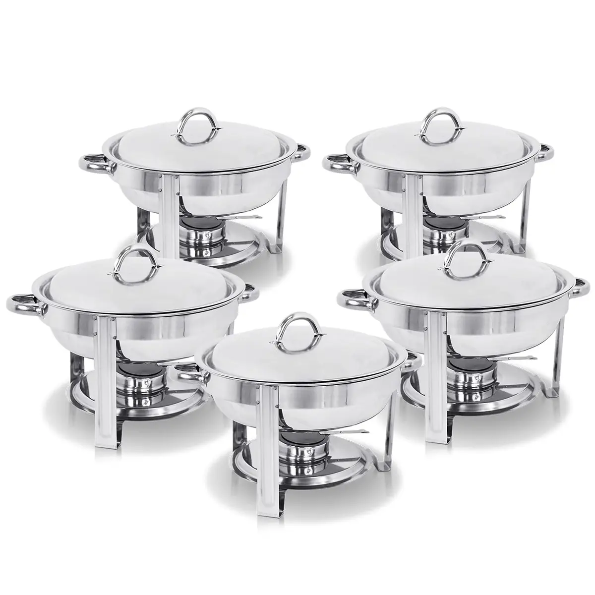 SUPER DEAL 5 Qt. Stainless Steel Chafing Dish Set | Durable Buffet Warmer for Catering & Events - main product image