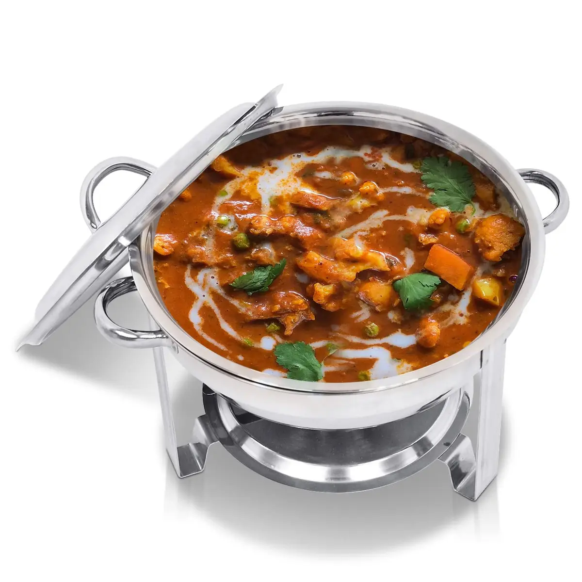 SUPER DEAL 5 Qt. Stainless Steel Chafing Dish Set | Durable Buffet Warmer for Catering & Events - view 5