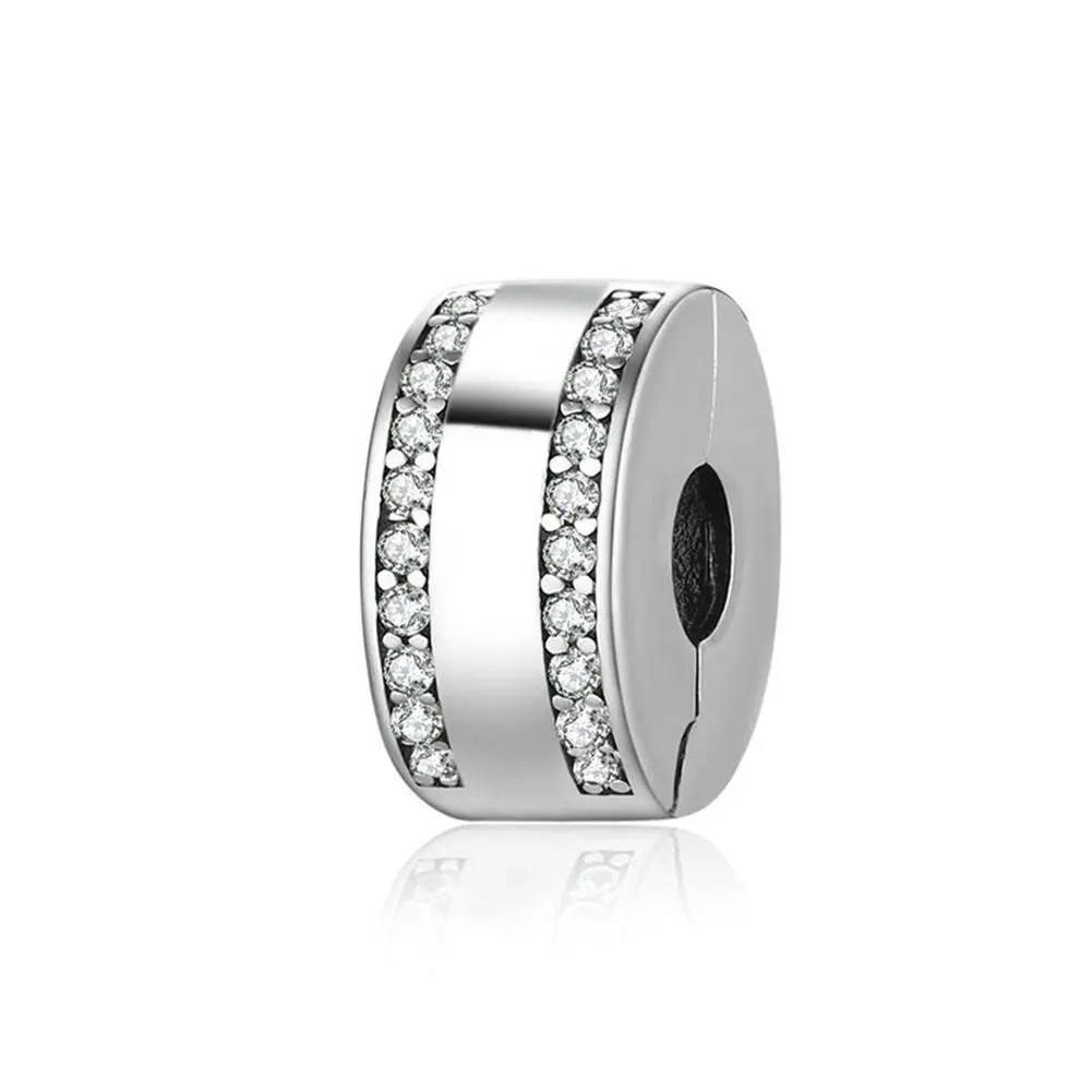 Lamoony Charm Sterling Silver Bead for Pandora Bracelet | Elegant Add-a-Bead Accessory (70-120 chars) - main product image