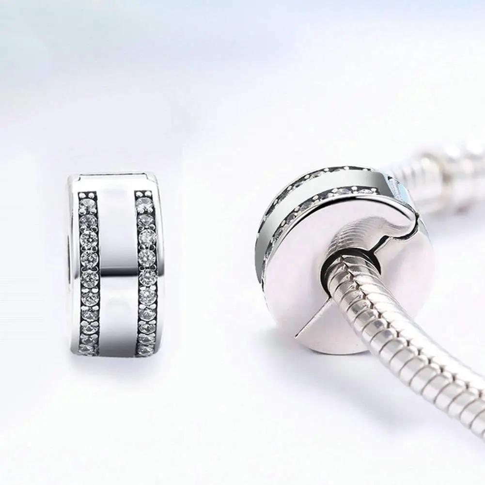 Lamoony Charm Sterling Silver Bead for Pandora Bracelet | Elegant Add-a-Bead Accessory (70-120 chars) - view 5