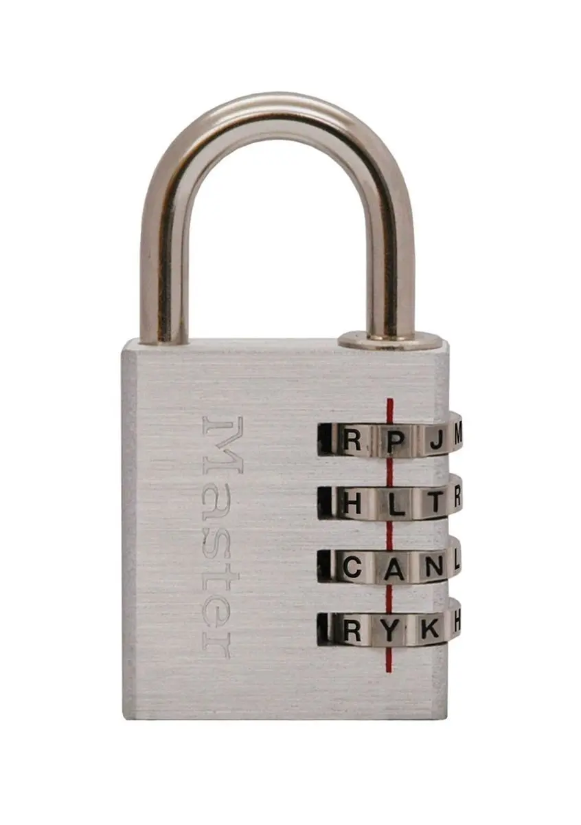 Master Lock 643DWD 8 Pack Combination Padlock 1-9/16in Wide | Set Your Own WORD - main product image