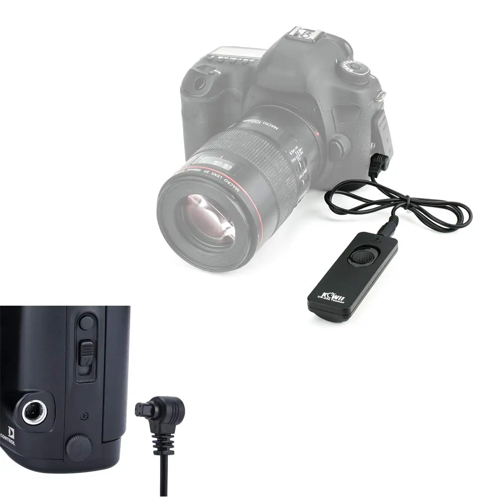 KIWIFOTOS RS-80N3 Remote Control Shutter Release for Canon EOS R1 R3 R5 5D 6D 7D 1D X Mark III II 1Ds Mark III 10D 20D 30D 40D 50D 1V 3 D30 D60 D2000 Cameras | Wired Connectivity, No Battery Required - view 6