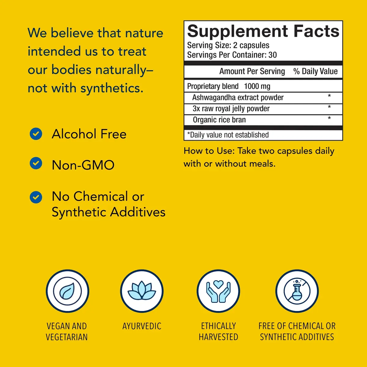 NORTH AMERICAN HERB & SPICE Ashwagandha Capsules 60 | Boost Energy & Hormonal Balance - view 4