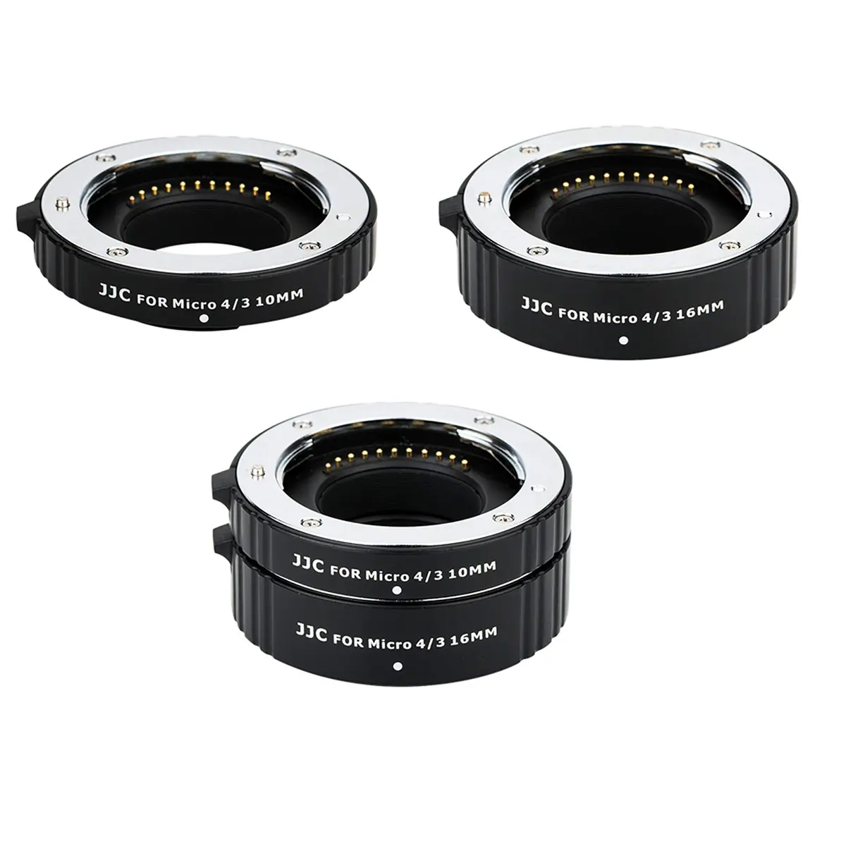 JJC Micro 4/3 Auto Focus Macro Extension Tube Set 10mm & 16mm | For Olympus Panasonic Cameras - main product image